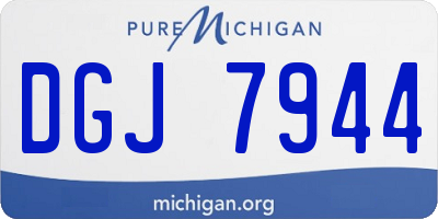 MI license plate DGJ7944