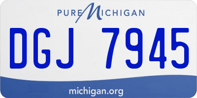 MI license plate DGJ7945