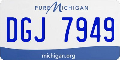 MI license plate DGJ7949