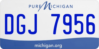 MI license plate DGJ7956
