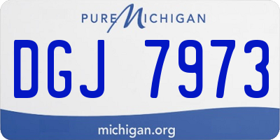 MI license plate DGJ7973