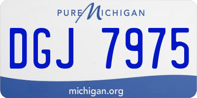MI license plate DGJ7975