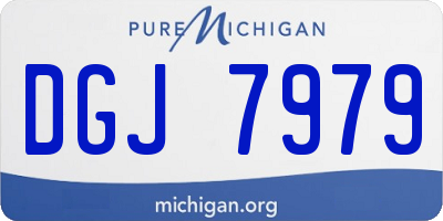 MI license plate DGJ7979