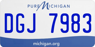 MI license plate DGJ7983