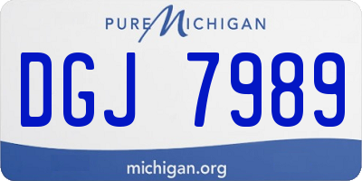 MI license plate DGJ7989