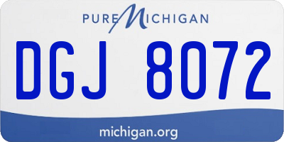 MI license plate DGJ8072