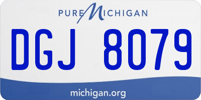 MI license plate DGJ8079