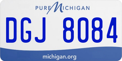 MI license plate DGJ8084