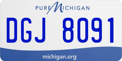 MI license plate DGJ8091