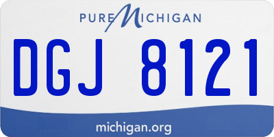 MI license plate DGJ8121
