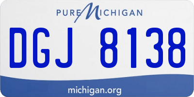 MI license plate DGJ8138