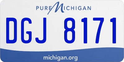 MI license plate DGJ8171