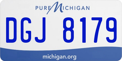 MI license plate DGJ8179