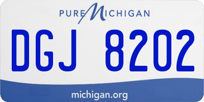 MI license plate DGJ8202