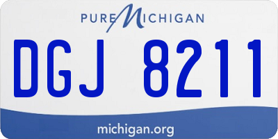 MI license plate DGJ8211