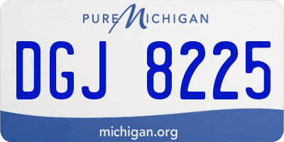 MI license plate DGJ8225