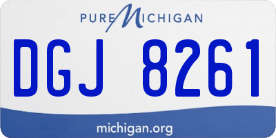 MI license plate DGJ8261