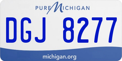 MI license plate DGJ8277