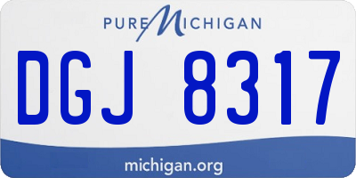 MI license plate DGJ8317