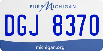 MI license plate DGJ8370