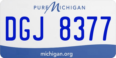MI license plate DGJ8377