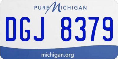 MI license plate DGJ8379