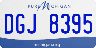 MI license plate DGJ8395