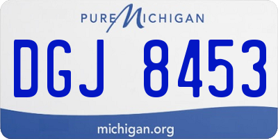 MI license plate DGJ8453