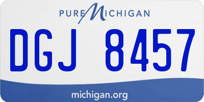 MI license plate DGJ8457