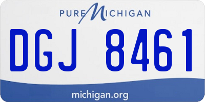 MI license plate DGJ8461