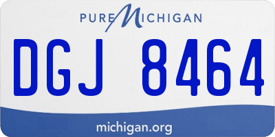 MI license plate DGJ8464