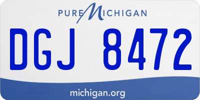 MI license plate DGJ8472