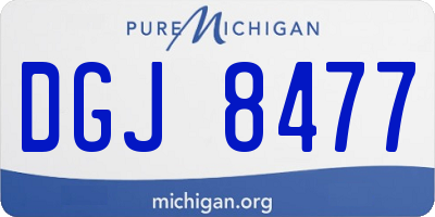 MI license plate DGJ8477
