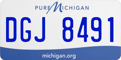 MI license plate DGJ8491