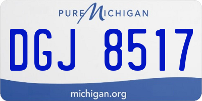 MI license plate DGJ8517