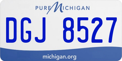 MI license plate DGJ8527