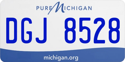 MI license plate DGJ8528
