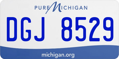 MI license plate DGJ8529