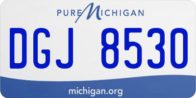 MI license plate DGJ8530