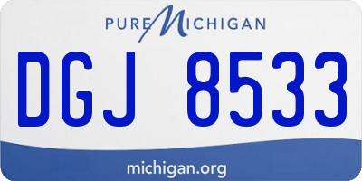 MI license plate DGJ8533