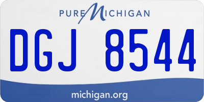 MI license plate DGJ8544