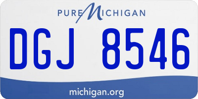 MI license plate DGJ8546