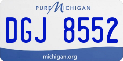MI license plate DGJ8552
