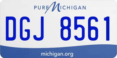 MI license plate DGJ8561