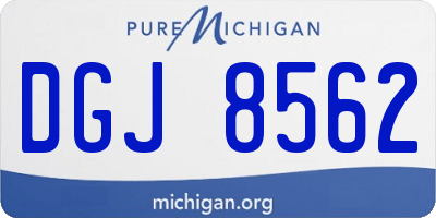 MI license plate DGJ8562