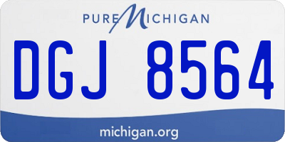 MI license plate DGJ8564