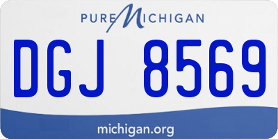 MI license plate DGJ8569