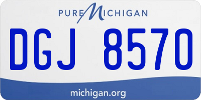 MI license plate DGJ8570