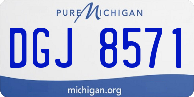 MI license plate DGJ8571