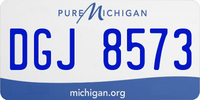 MI license plate DGJ8573